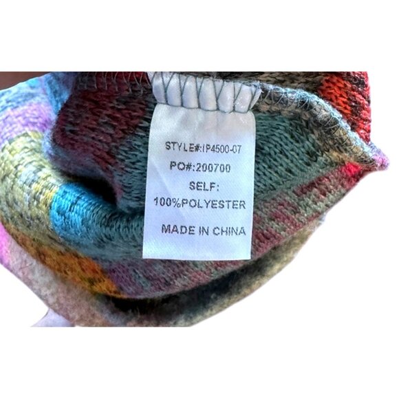 Colorful Plaid Shacket Oversized Button Down Shirt Jacket Women S - Picture 6 of 9